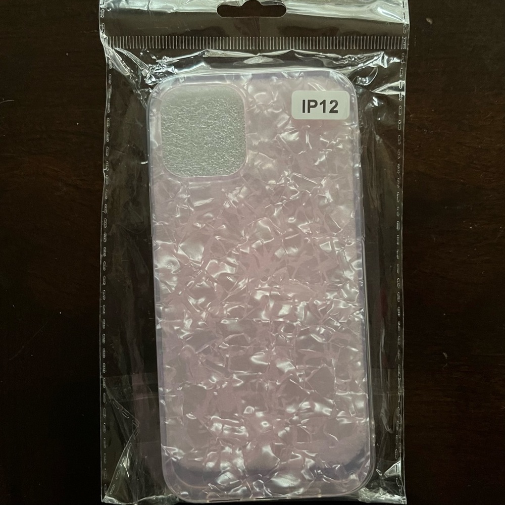 Light Pink Shell Pattern Fashion Phone Case For iPhone 12, New